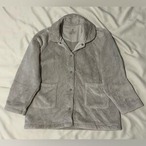 Muji Plush T Shirt Jacket with Snap Buttons - XL